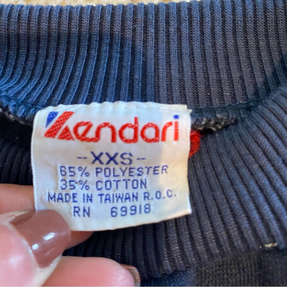 Vintage-Inspired Navy Multicolor Olympic Rings Sweatshirt - Picture 3 of 4